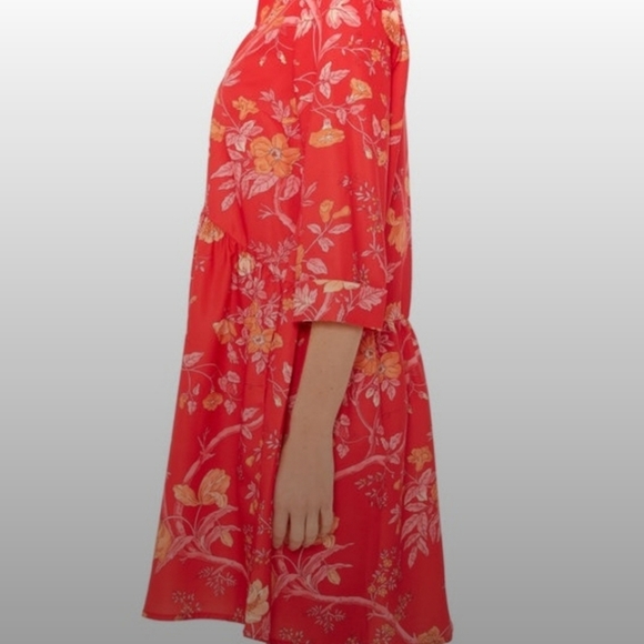 Tuckernuck Vida De Las Flores Today Shirt Dress 3/4 Sleeves Size XXS - Picture 4 of 16